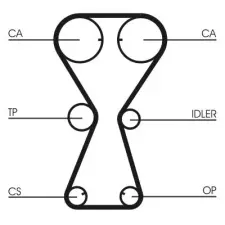 CONTINENTAL CTAM Fogasszíj CT826 autóalkatrész