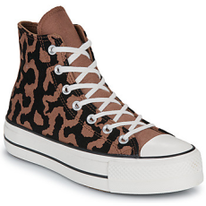Converse Magas szárú edzőcipők CHUCK TAYLOR ALL STAR LIFT PLATFORM LEOPARD REMIX Barna 41