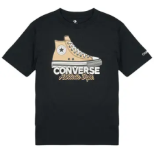 Converse Rövid ujjú pólók CNV SNKR GFX TEE Fekete 10 / 12 ans gyerek póló