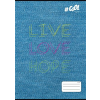 COOL BY VICTORIA Füzet, tűzött, A4, kockás, 32 lap, COOL BY VICTORIA, "Live-love-hope", "87-32"