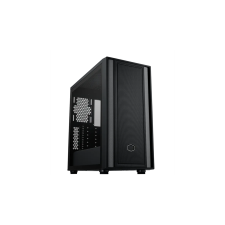 Cooler Master Ház ATX MasterBox 600 LITE, Tápegység nélkül, Üvegfalú, fekete számítógép ház