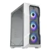 Cooler Master Ház Midi ATX MasterBox TD500 MESH V2 ARGB, Tápegység nélkül, Üvegfalú, Fehér