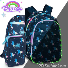 CoolPack CoolPack unikornisos iskolatáska hátizsák SZETT LED világítással - Blue iskolatáska
