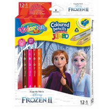 CoolPack - Disney - Jégvarázs Jumbo kétoldalú színes ceruza készlet - 12 db-os (91024PTR) színes ceruza
