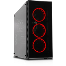 Cooltek Geh Cooltek VIER Midi Tower RGB Schwarz       ATX/M-ATX/ITX (336900) számítógép ház