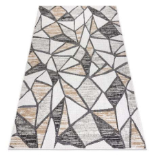 Cooper Fonott sizal szőnyeg COOPER Mozaik 22208 ecru / fekete 140x190 cm lakástextília