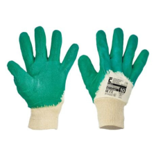  COOT 143510-08 PAMUTKESZTYŰ,ZÖLD LATEXBA FÉLIG MÁRTVA védőkesztyű