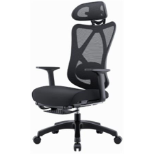  Cope Ergonomikus Irodai Forgószék - Hálós Háttámla, Lábtartó, Fekete forgószék