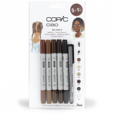 COPIC Ciao alkoholos marker készlet, Hair tones 2 - (5+1) db filctoll, marker