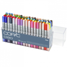 COPIC Grafikai filctoll készlet B, Copic Ciao Set B (72 db) filctoll, marker
