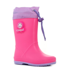 Coqui Rainy Collar Frog villogó magenta gyerek gumicsizma Méret:27 gyerek csizma, bakancs