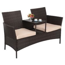  Cordoba barna technorattan kerti pad kerti bútor