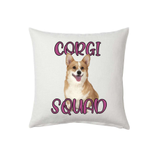 Corgi squad párna egyedi mintával ajándéktárgy