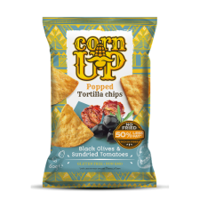  Corn Up Tortilla chips fekete olivabogyó és paradicsom ízű 60g reform élelmiszer