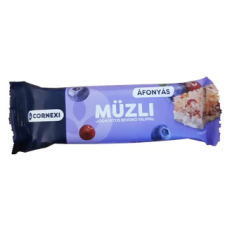 CORNEXI Áfonyás Müzliszelet Joghurtos bevonó talppal 25g reform élelmiszer