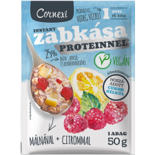 CORNEXI Cornexi málnás-citromos protein zabkása édesítőszerrel, vegán 50g reform élelmiszer