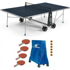  Cornilleau 100X Outdoor KÉK kültéri időjárásálló pingpong asztal családi komplett kiegészítő felsz asztalitenisz