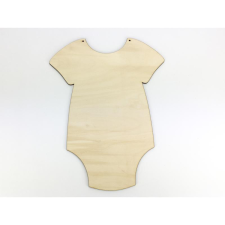Corolla Exp-Imp. Kft Natúr fa - Bébi body rugdalózó 23x30cm dekorációs kellék