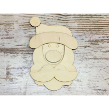 Corolla Exp-Imp. Kft Natúr fa - Kreatív mikulásfej 25cm dekorációs kellék