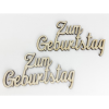 Corolla Exp-Imp. Kft Natúr fa - "Zum Geburtstag" felirat 2db/csomag
