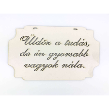 Corolla Exp-Imp. Kft Tábla "Üldöz a tudás,..." dekorációs kellék