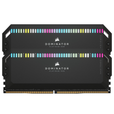 Corsair DOMINATOR PLATINUM RGB Fekete DDR5, 5200Mhz 32GB (2x16GB) memória (CMT32GX5M2B5200C40) memória (ram)