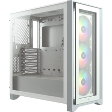 Corsair - iCUE 4000X RGB számítógépház - Fehér - CC-9011205-WW számítógép ház