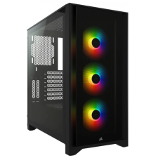 Corsair iCUE 4000X RGB TG fekete számítógép ház