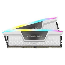 Corsair RAM Vengeance RGB - 64 GB (2 x 32 GB Kit) - DDR5 5600 DIMM CL36 (CMH64GX5M2B5600C36W) memória (ram)