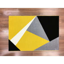 CORTINATEX Barcelona 198 sárga geometriai mintás szőnyeg 160x230 cm lakástextília