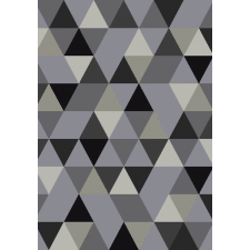 CORTINATEX Barcelona B430A_FMF67 szürke geometriai mintás szőnyeg 80x150 cm lakástextília