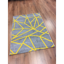 CORTINATEX Barcelona E738 sárga geometriai mintás szőnyeg 200x280 cm lakástextília