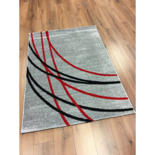CORTINATEX Barcelona E742 szürke-piros szőnyeg 80x150 cm lakástextília