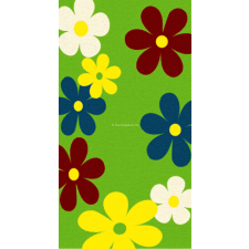 CORTINATEX Trendy Kids Zöld virágos D236A szőnyeg 80x150 cm lakástextília