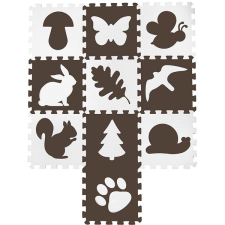 COSING EVA puzzle szőnyeg Erdei barátok 32 × 32 × 1 cm (10 darab) puzzle, kirakós