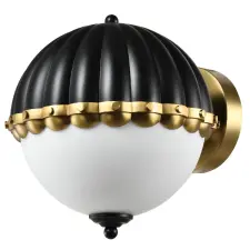 Cosmolight glamour modern fali lámpa pralines fekete sárgaréz cosw01244bk világítás