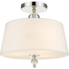 Cosmolight glamour modern mennyezeti lámpa cancun fehér króm cosc03957ch-wh világítás