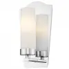 Cosmolight modern fali lámpa dublin fehér króm cosw01155ch
