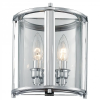 Cosmolight modern fali lámpa new york króm átlátszó cosw02899ch