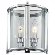 Cosmolight modern fali lámpa new york króm átlátszó cosw02899ch világítás