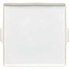 Costa Nova Tálaló tányér, Costa Nova Notos 22,4x20,7 cm, fehér, füllel tányér és evőeszköz
