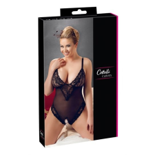 Cottelli Collection Cottelli Plus Size - csipkés body (fekete) [Opció: XXXXL] body