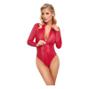 Cottelli - kigyóbőrmintás body (piros) (26444443031)