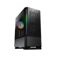Cougar MX430 Air RGB Black táp nélküli ablakos ház fekete (4710483772979) (4710483772979) számítógép ház