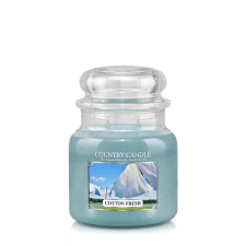 Country Candle Cotton Fresh illatgyertya közepes 2 kanócos (453 g), gyertya
