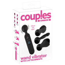 Couples Choice Couples Choice - akkus, melegítős masszírozó vibrátor (fekete) vibrátorok