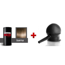 Cover Hair Volume hajdúsító, 30 g, barna + szórófej hajformázó