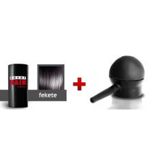  Cover Hair Volume hajdúsító, 30 g, fekete + szórófej hajformázó