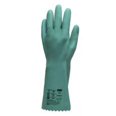 Coverguard 1CHNI50007 ÚJ! EUROCHEM NI550 ZÖLD NITRIL VEGYSZERÁLLÓ VÉDŐKESZTYŰ_7-11ig (G)
