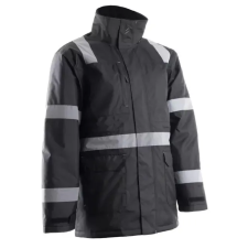 Coverguard 5SEC01000L SECURITE FEKETE TÉLIKABÁT FÉNYVISSZAVERŐ CSÍKOKKAL_L (G) munkaruha